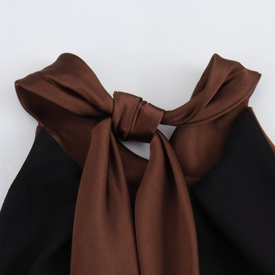 Satin Halter Neck Maxi Slip Dress