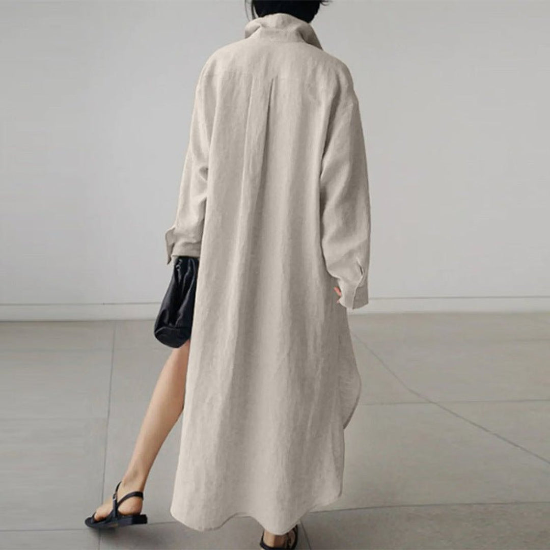 Oversized Button-Down Shirt Dress
