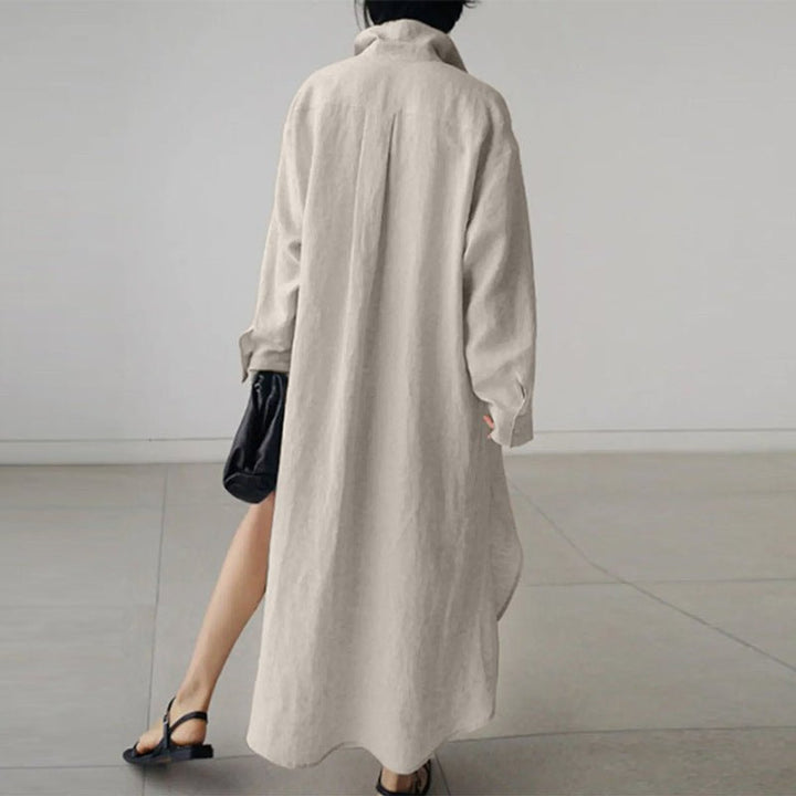 Oversized Button-Down Shirt Dress