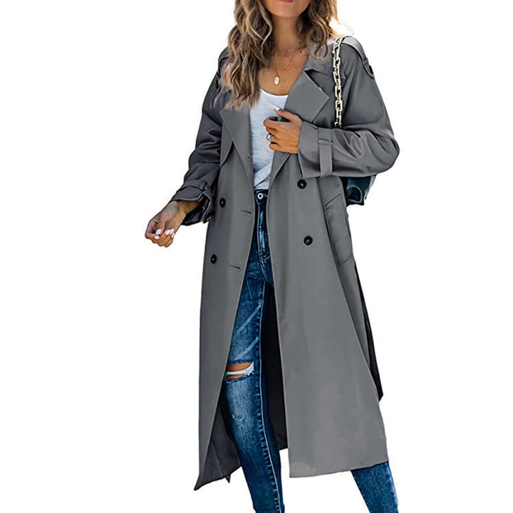 Oversized Double-Breasted Longline Trench Coat