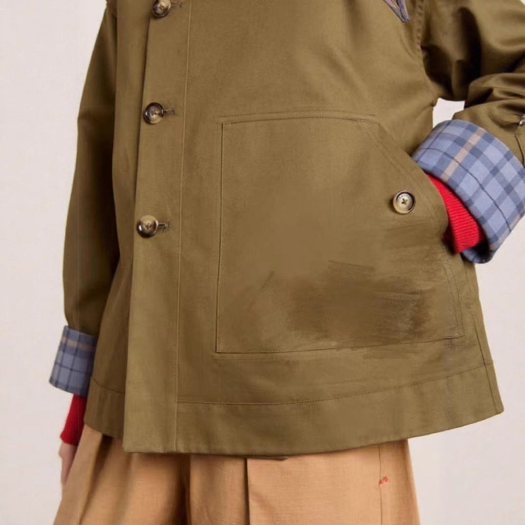 Oversized Double-Breasted Trench Coat