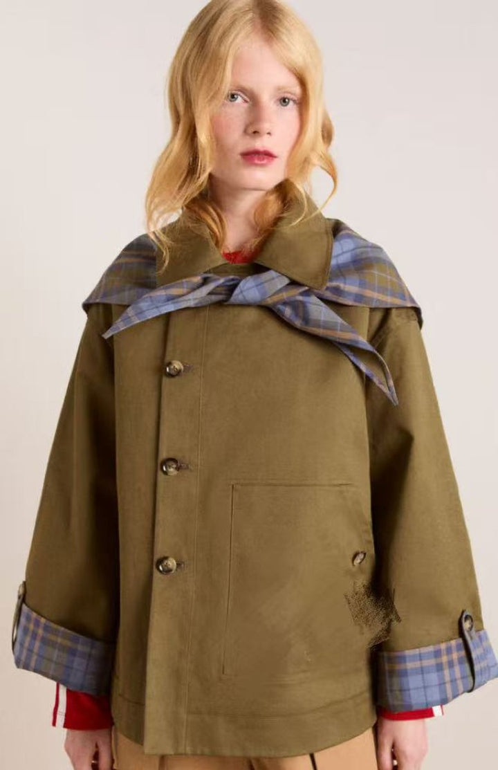 Oversized Double-Breasted Trench Coat