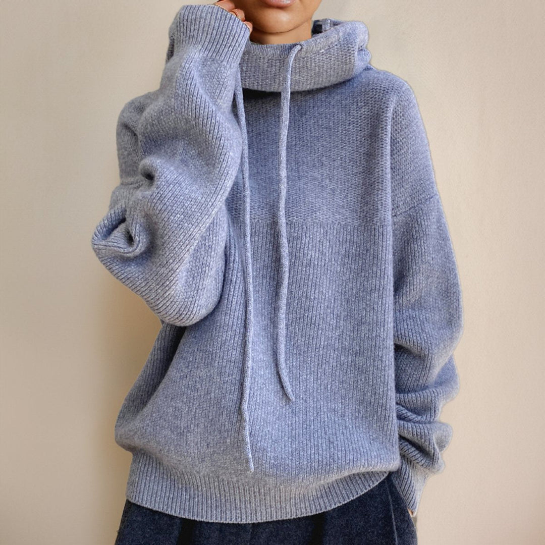 Oversized Merino Wool Hooded Jumper