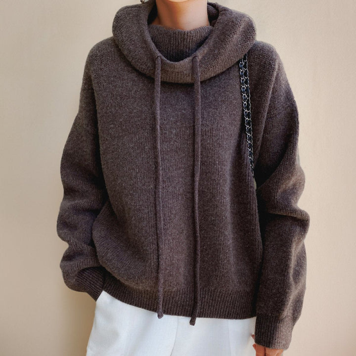 Oversized Merino Wool Hooded Jumper