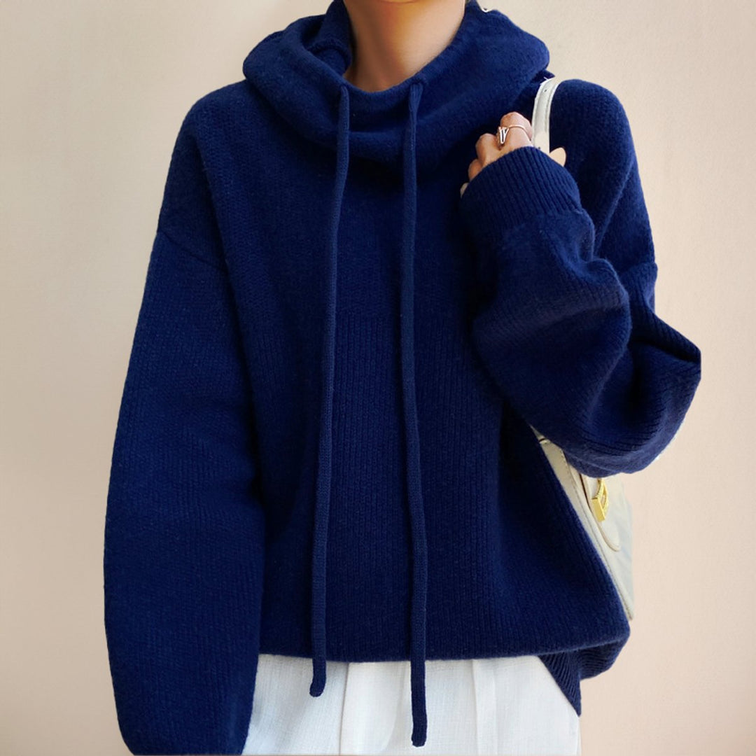 Oversized Merino Wool Hooded Jumper