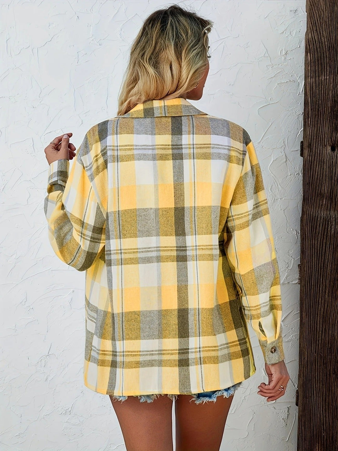 Oversized Plaid Flannel Shirt