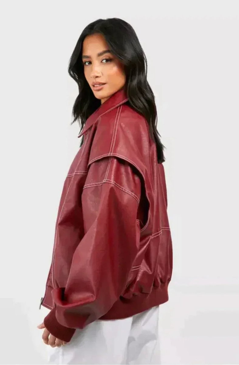 Oversized Quilted Bomber Jacket