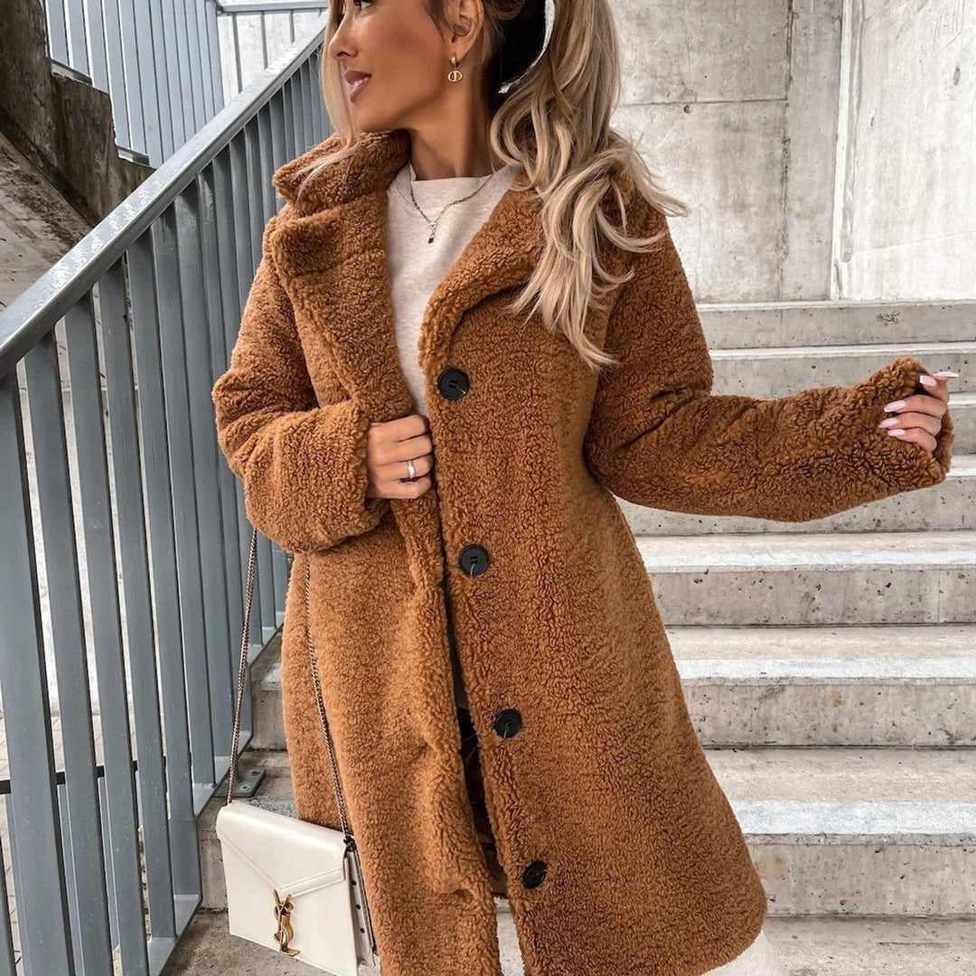 Oversized Teddy Fleece Long Coat