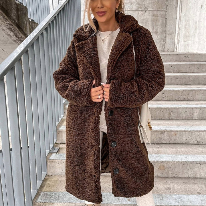 Oversized Teddy Fleece Long Coat