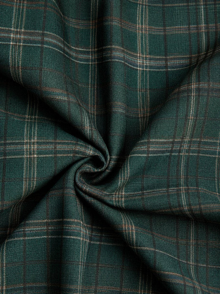 Plaid Flannel Maxi Shirt Dress
