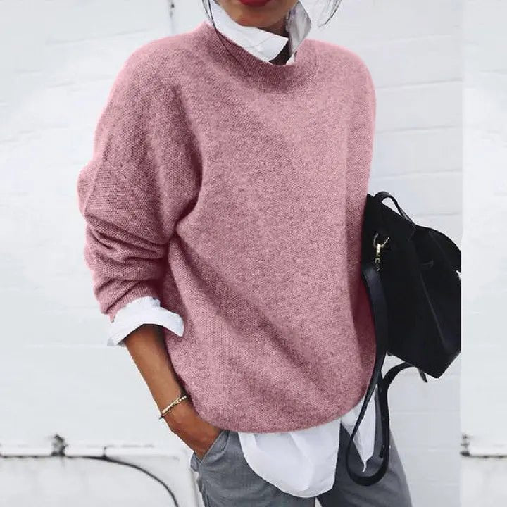 Relaxed-Fit Crew-Neck Cashmere-Blend Jumper