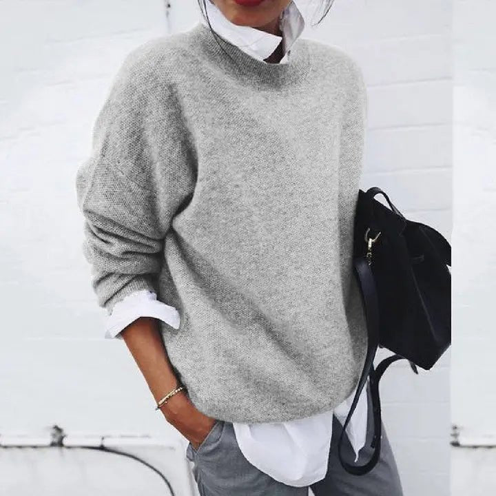 Relaxed-Fit Crew-Neck Cashmere-Blend Jumper