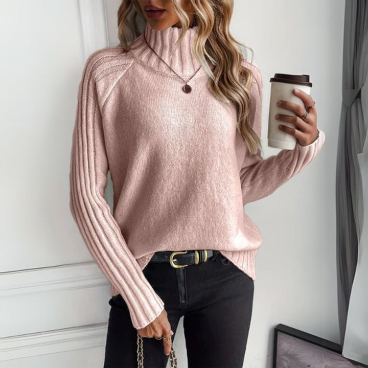 Ribbed Roll Neck Jumper