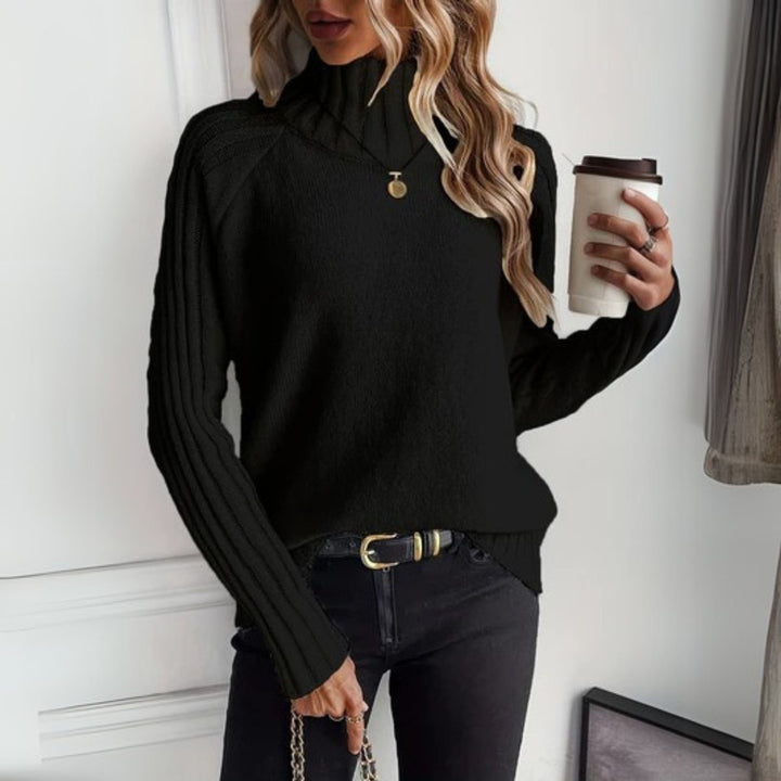 Ribbed Roll Neck Jumper