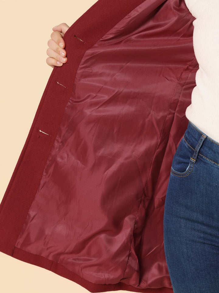Single-Breasted Structured Midi Winter Coat