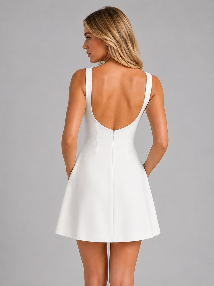 Sleeveless A-Line Mini Dress