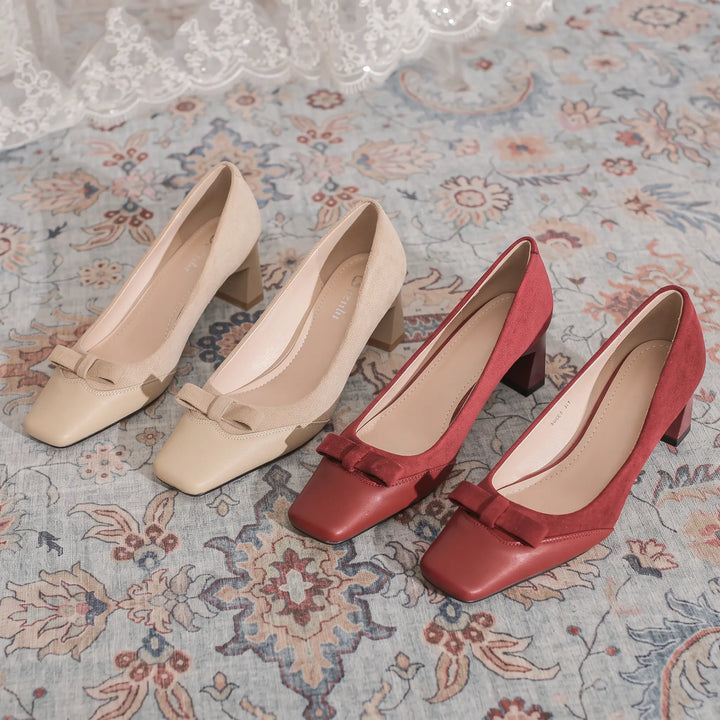 Krylo - Chaussures à Talons Carrés Confortables pour Femmes