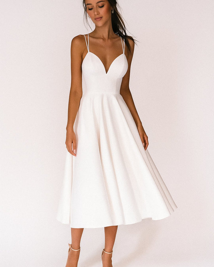 Sweetheart Strappy Midi Dress