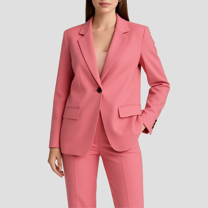 Tailored Fluid Crepe Two-Piece Suit