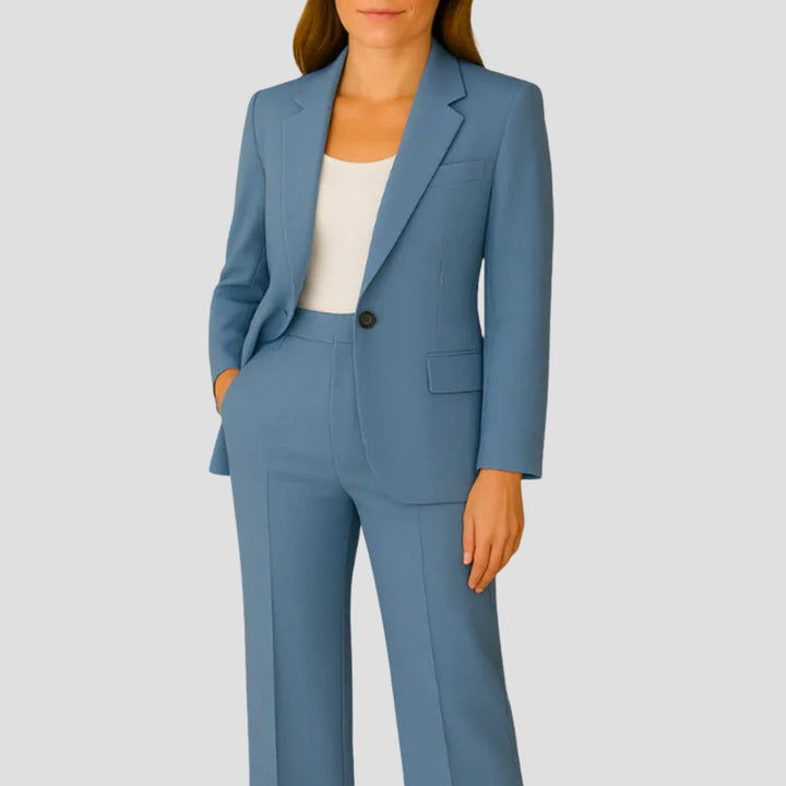 Tailored Fluid Crepe Two-Piece Suit